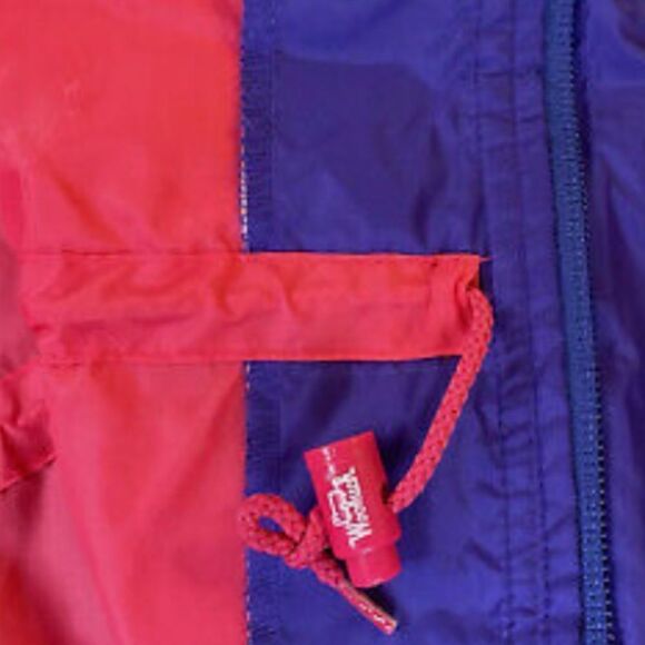 Woolrich 5126 Wm’s Sz Lrg Magenta Purple Packable Long Windbreaker Coat - Picture 6 of 8